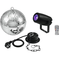 Eurolite Set Spiegelkugel 20cm mit Motor + LED PST-5