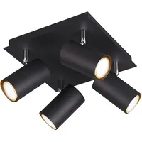 Trio Marley 4-flg. schwarz matt