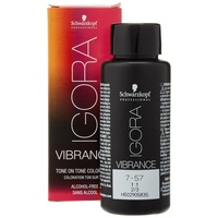 Schwarzkopf Professional Igora Vibrance 7-57 mittelblond gold kupfer 60