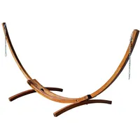 ALEOS. 350cm Hängemattengestell Gestell aus Holz Lärche ohne Hängematte