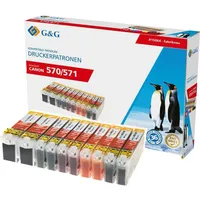 G&G Tinte ersetzt Canon PGI-570 XL, CLI-571 XL Kompatibel