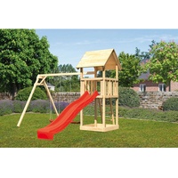 Akubi Spielturm Lotti Set B mit Rutsche rot 89346