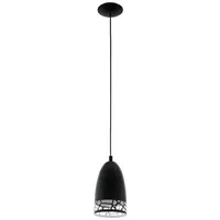 EGLO Pendelleuchte Savignano schwarz, 16 cm
