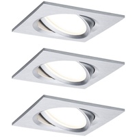 Paulmann 93680 LED-Einbauleuchte 3er Set 18 W Aluminium (gedreht)