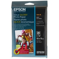 Epson Value Glossy Fotopapier, 20 Blatt, 10 x 15