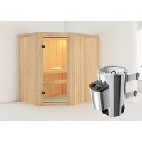 Karibu Saja inkl. 3,6 kW Ofen + integrierte Steuerung