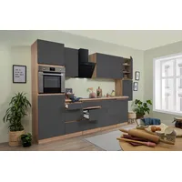 Respekta Küchenzeile Lorena 330 cm Grau