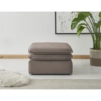 PLACES OF STYLE Hocker mit Federkern, grau