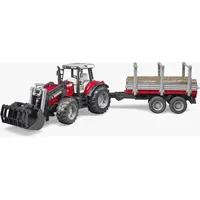 Bruder 02046 - Massey Ferguson 7480 mit Frontlader beige