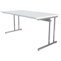 Kerkmann Artline Holzdekor C-Fuß 160x80x68-82cm weiß