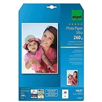 Sigel IP677 Fotopapier A4, 20 Blatt, hochglänzend, extrem lichtbeständig,