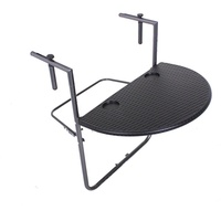 Jardinion Klapptisch 60 x 60 x 74 cm schwarz