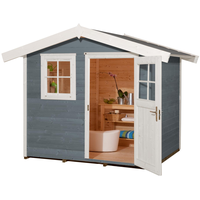 Weka Gartenhaus 123 2,41 x 2,05 m grau