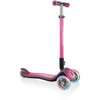 GLOBBER Elite Deluxe mit Leuchtrollen pink