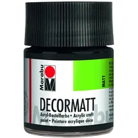 Marabu Decormatt Acryl 50 ml schwarz