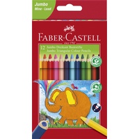 Faber-Castell Jumbo Dreikant Buntstift sortiert, 12er-Set (116501)