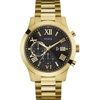 GUESS Atlas W0668G8 Herrenuhr, Chronograph - Goldfarben/Schwarz