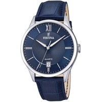 Festina Herren Analog Quarz Uhr mit Leder Armband F20426/2