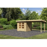 Karibu Bastrup 2 5,37 x 2,37 m natur inkl.