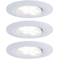 Paulmann HomeSpa 3er Set LED Einbauleuchte Calla Weiß matt