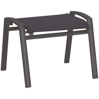 BEST Freizeitmöbel Hocker Cavalese Anthrazit/Teak