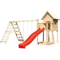 Akubi Spielturm Frieda Set C mit Rutsche rot 91185