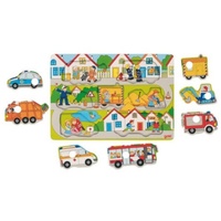 GoKi 57474 - Hintergrundbildpuzzle Auf der Straße