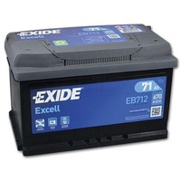 Exide Excell EB712 71Ah 670A Autobatterie