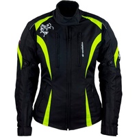 ROLEFF RACEWEAR Roleff Motorradjacke Lady Latina, Neon gelb), Größe