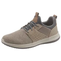 SKECHERS Herren Delson Camben Sneaker Taupe Mesh W Synthetic,