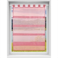BestLivings Gardine Raffoptik mit Schlaufe, Größe: 80x110cm, Farbe: Bordeaux