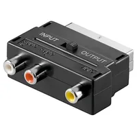 Goobay Scart to Composite audio/video Adapter, IN/OUT