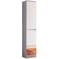 Trendteam Mirror Garderobenschrank 37x191x34cm weiß
