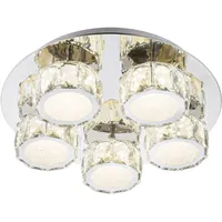GLOBO Lighting Deckenleuchte Metall verchromt, LED