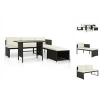 VidaXL Garten-Lounge-Set 4-tlg. braun