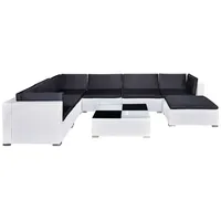 VidaXL Polyrattan Lounge-Set mit Auflagen 8-tlg. weiß 41265