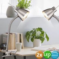 ETC Shop 2x LED Schreib Tisch Klemm Lampen Arbeits