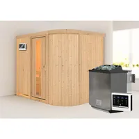Karibu Sauna Titania 4 mit Fronteinstieg 68 mm -