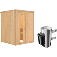 Karibu Sauna Meja, Ofen, integrierte Steuerung, Holztür
