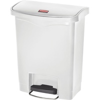 Rubbermaid Slim Jim Kunststoff Pedal vorne 30 l white