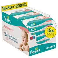 Pampers Feuchttücher Sensitive 15 x 80 Stück