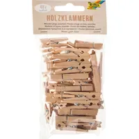 Folia Holzklammern natur 48 Stück