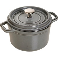 Staub Cocotte 14 cm rund graphitgrau