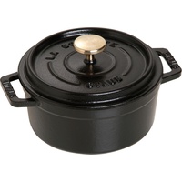 Staub Cocotte 12 cm rund schwarz