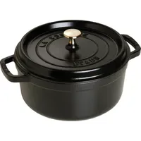 Staub Cocotte 12 cm rund schwarz