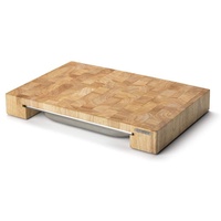 Continenta Schneidebrett mit Edelstahl-Schublade 48 x 32,5 x 6