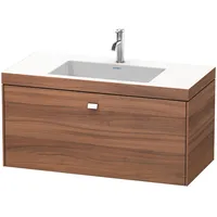 Duravit Brioso c-bonded mit Unterbau BR4602O1009 100x48, Nussbaum Natur/Chrom,