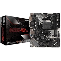 ASRock B450M-HDV R4.0 AM4 mATX Mainboard M.2/DVI/D-Sub/HDMI/USB3.1(Gen1)