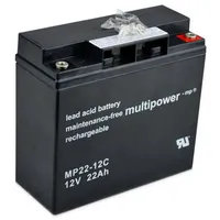 Multipower MP22-12C 12V 22Ah zyklenfest