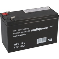 Multipower MP8-12C 8Ah Zyklenfest, Faston 6,3